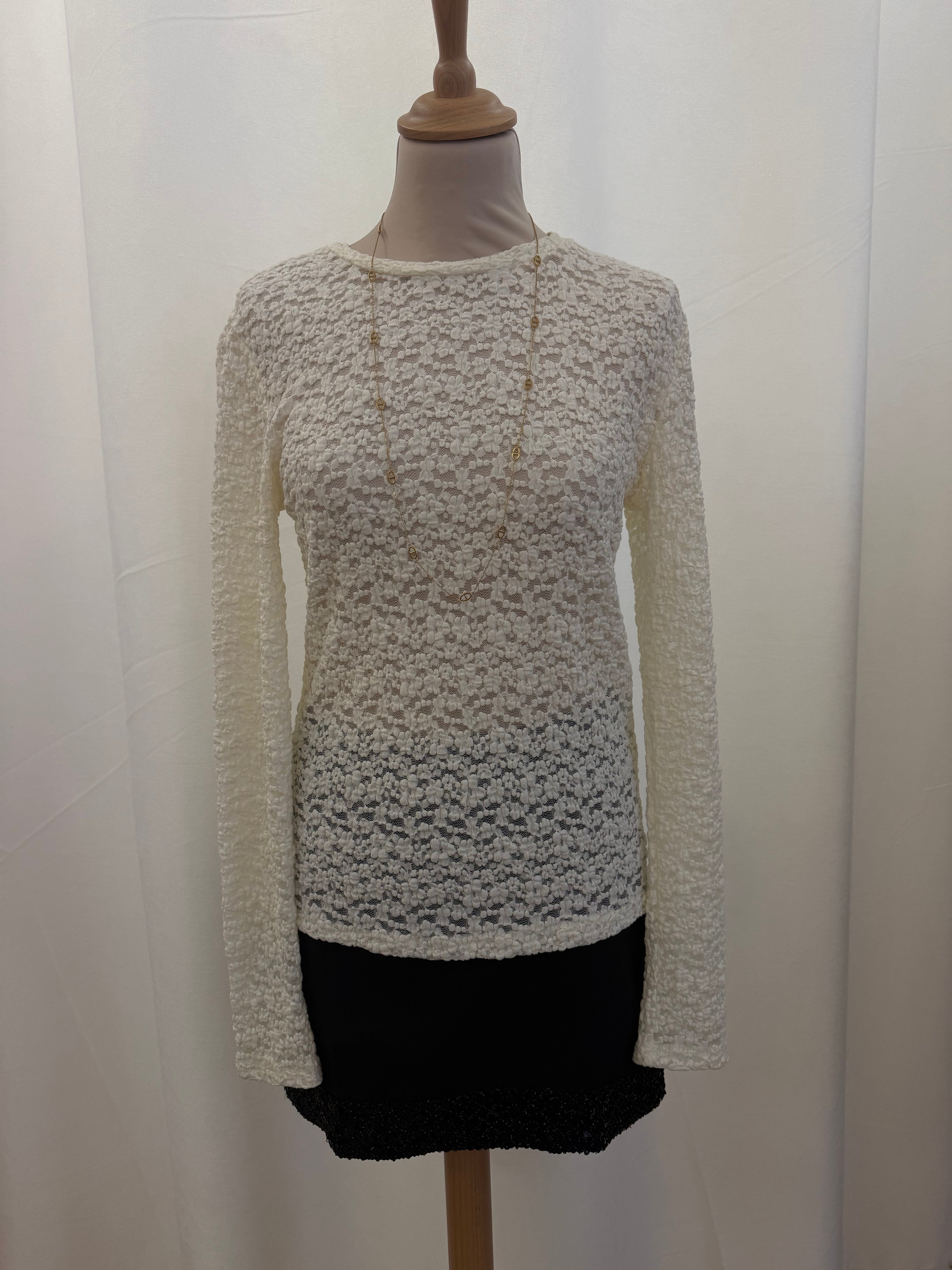 Tee-shirt transparent fleurs