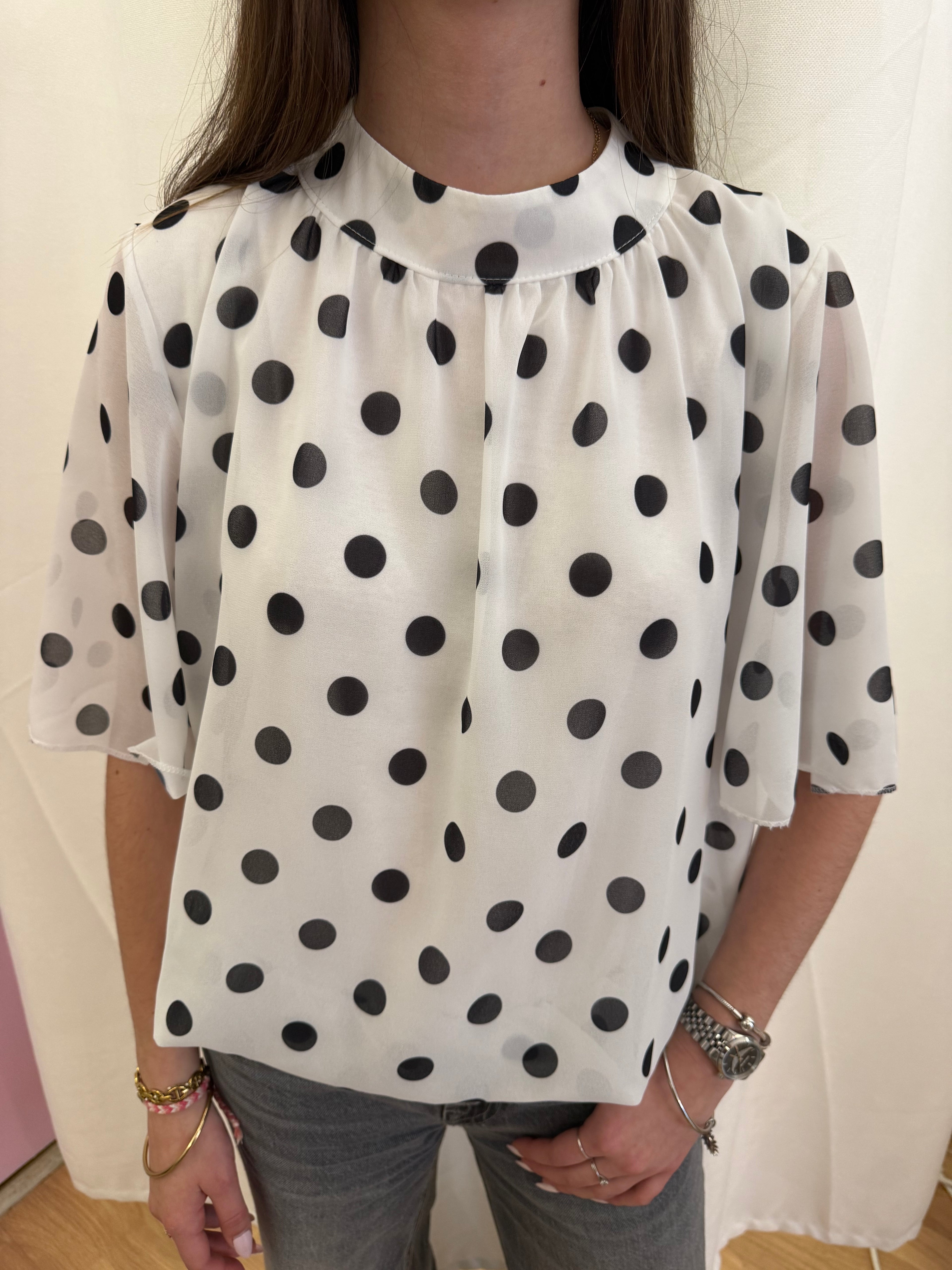 Blouse Agnès à pois