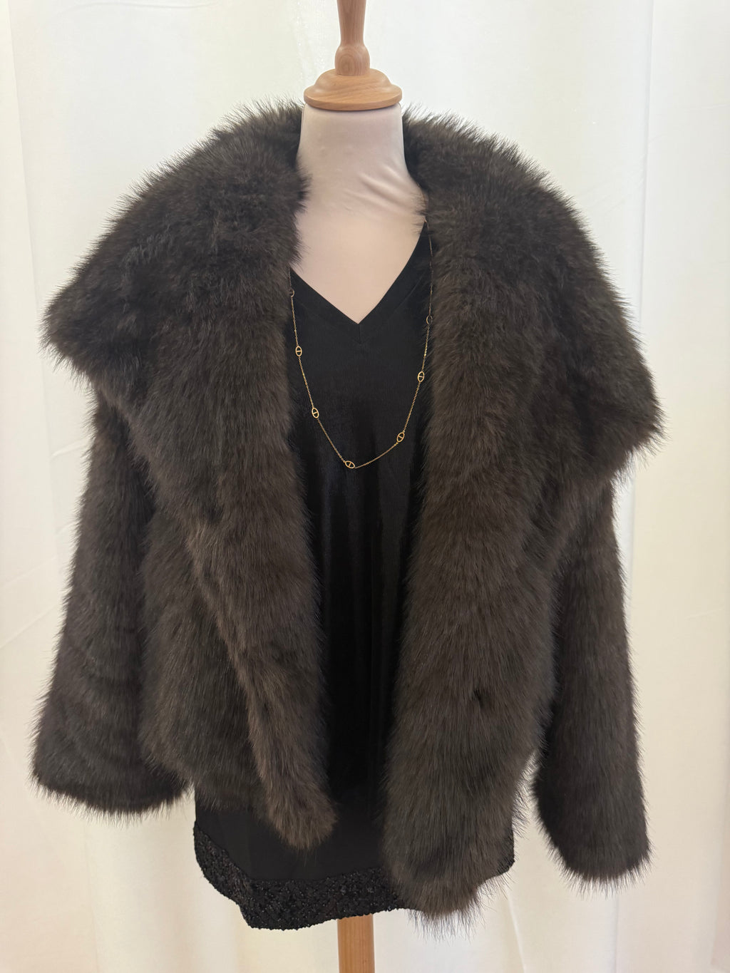 Veste fausse fourrure