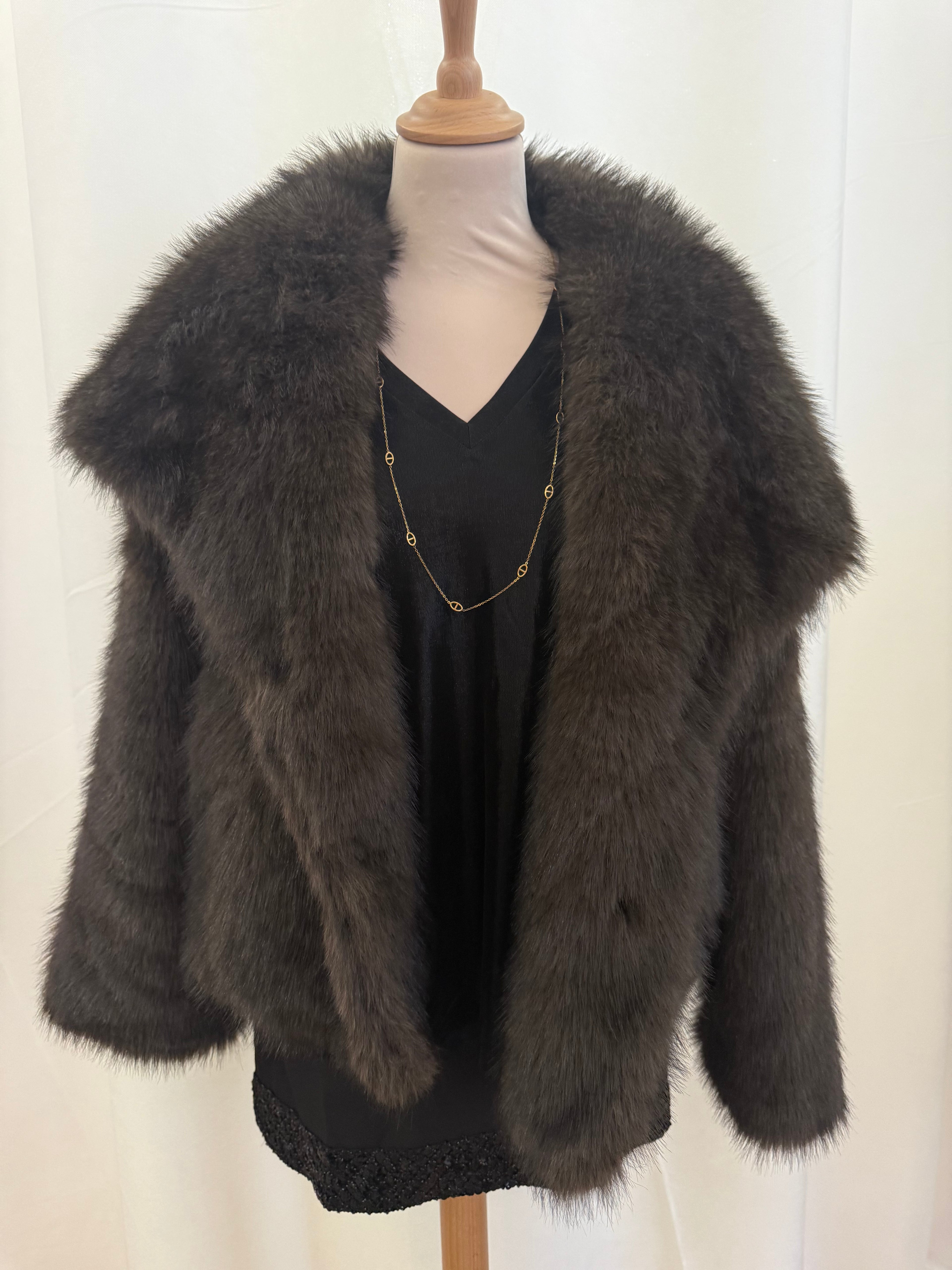 Veste fausse fourrure