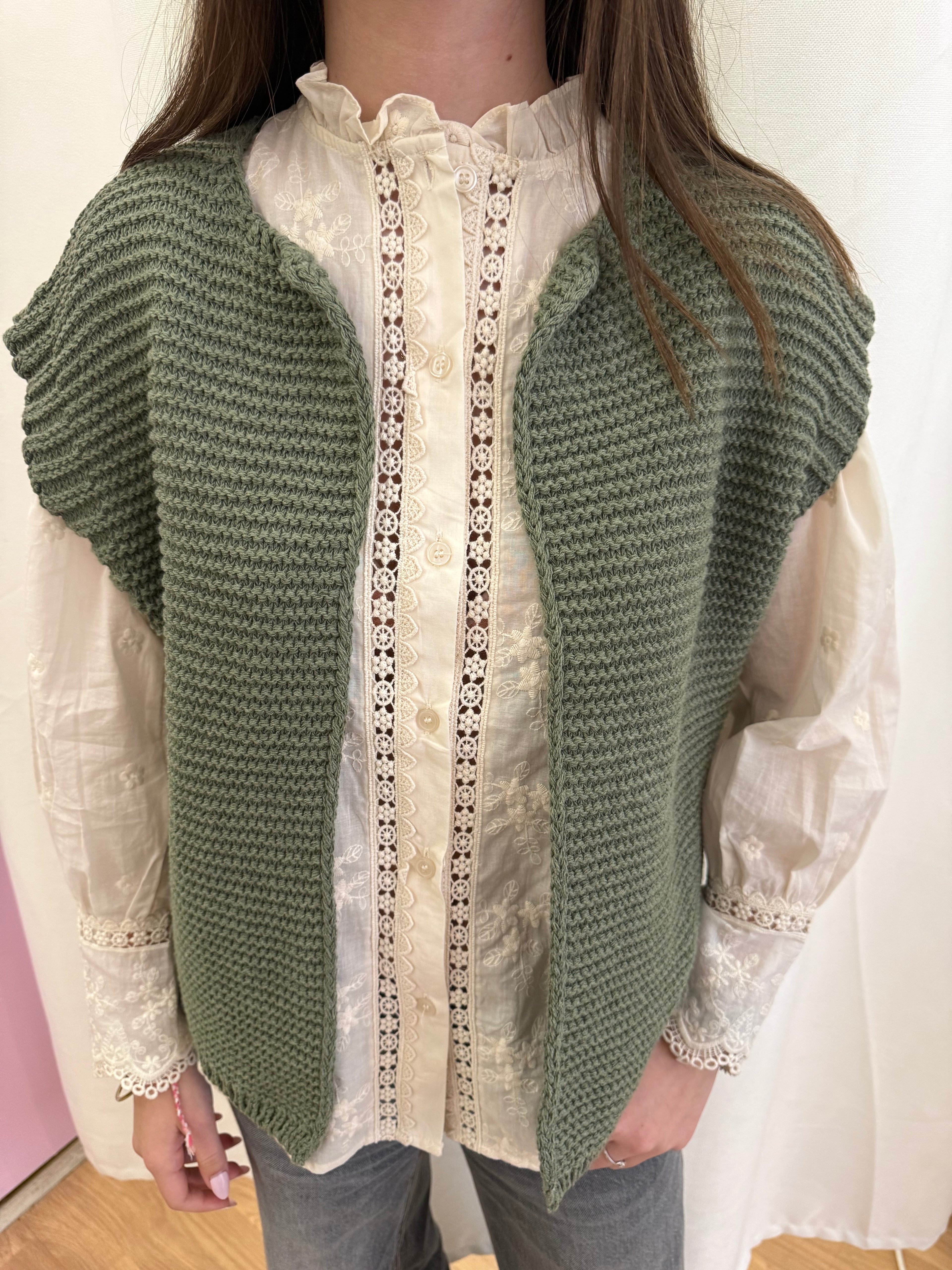 Gilet sans manches maille