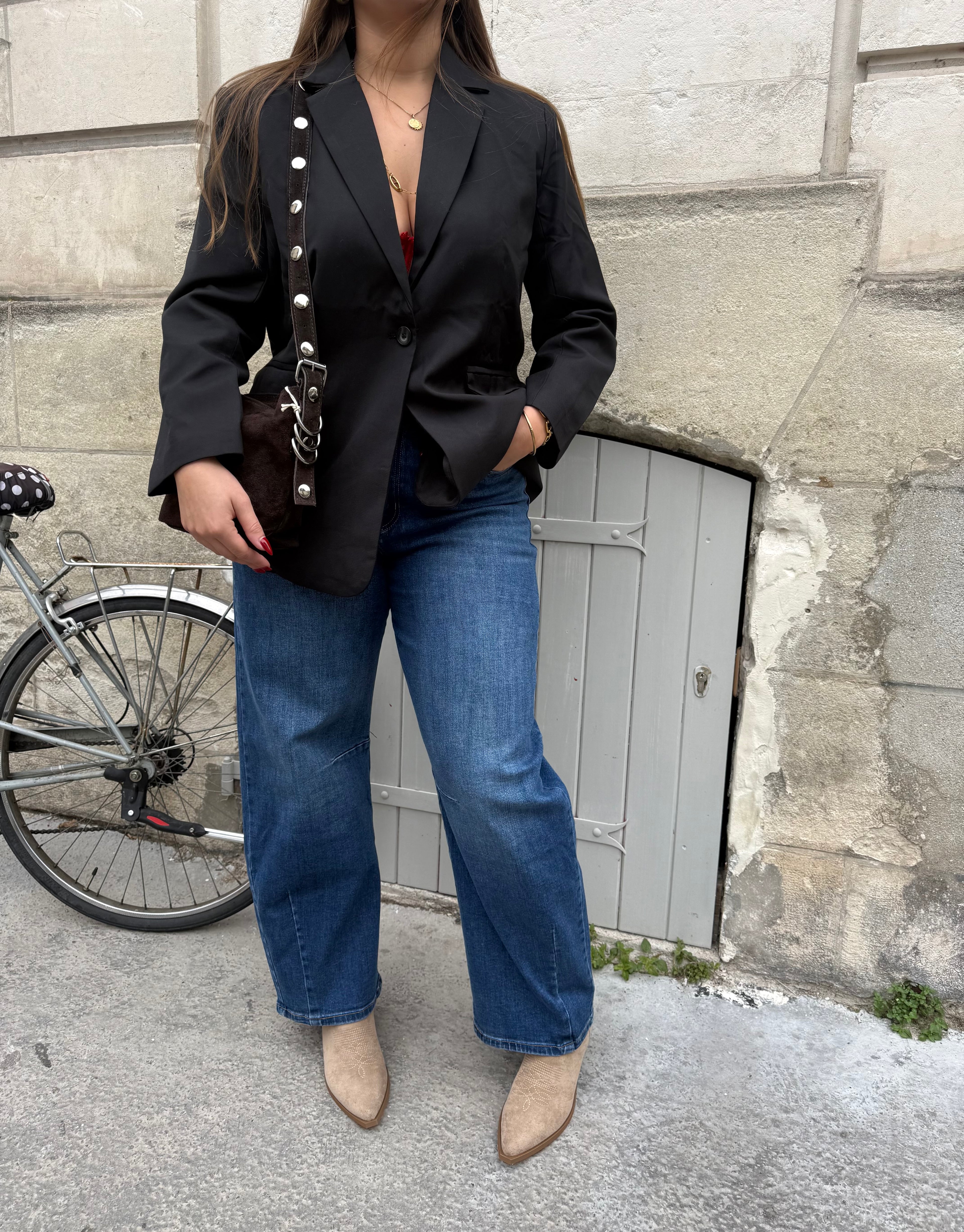 Blazer noir oversize