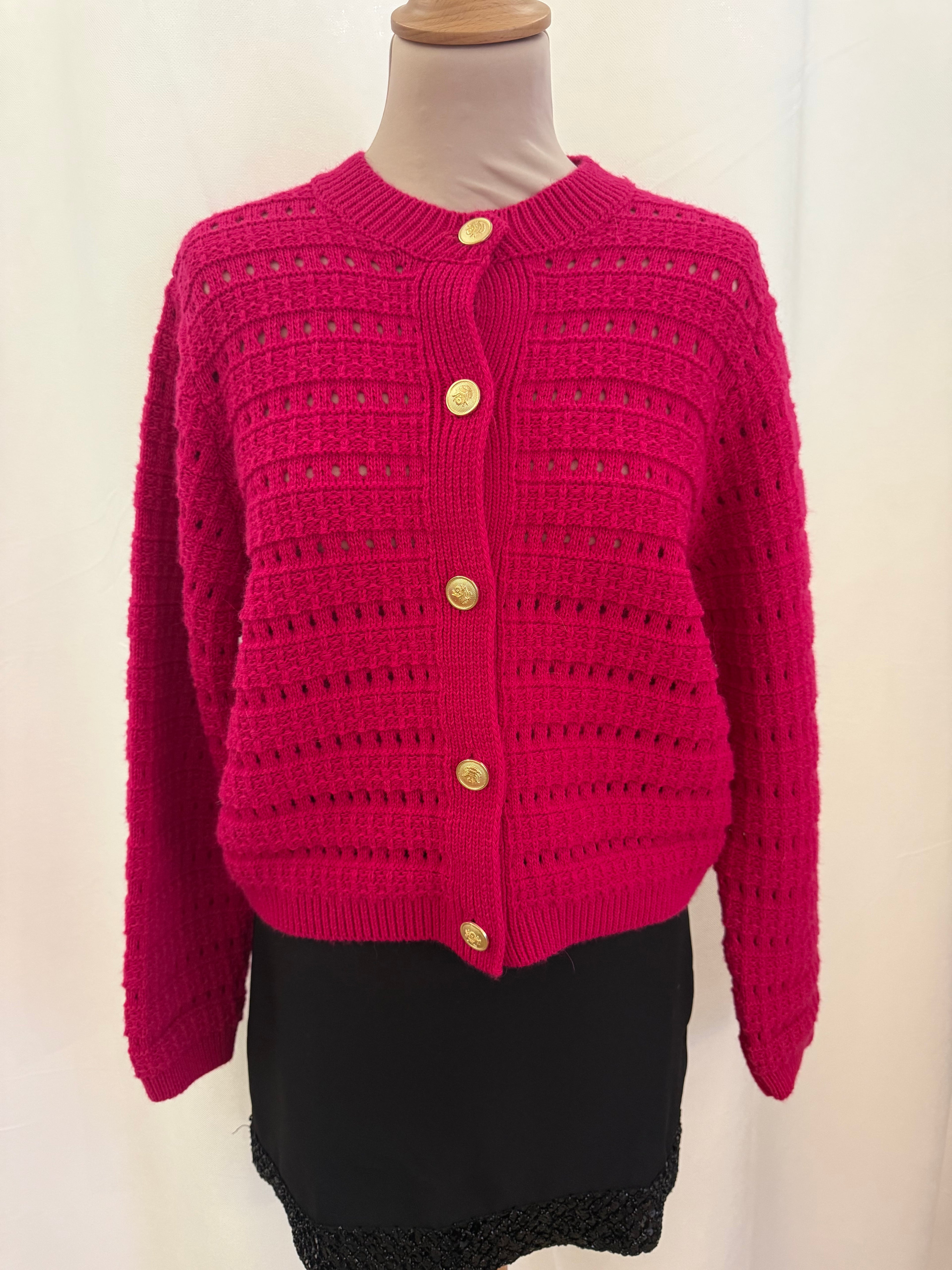 Gilet boutons détail or