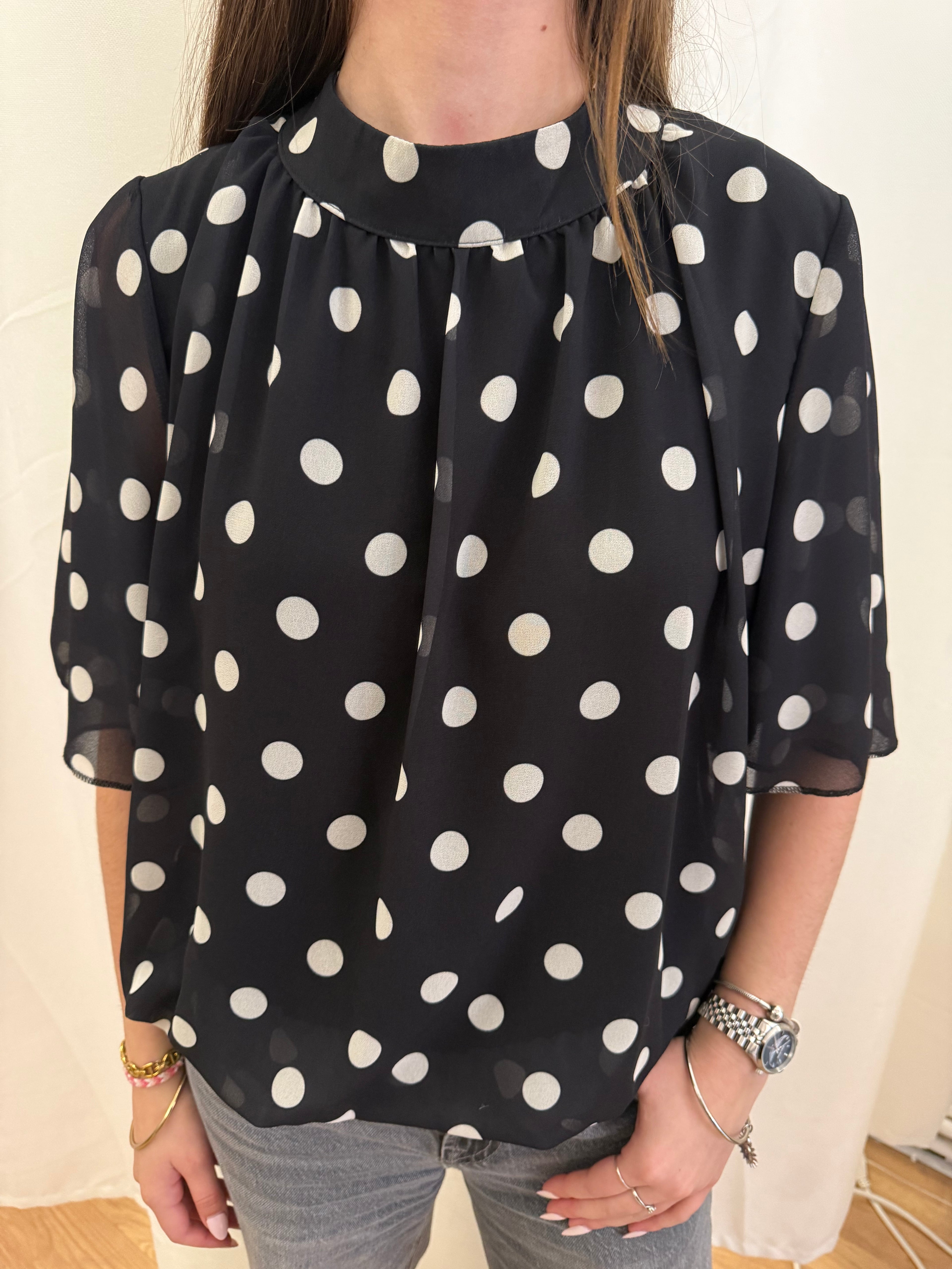 Blouse Agnès à pois
