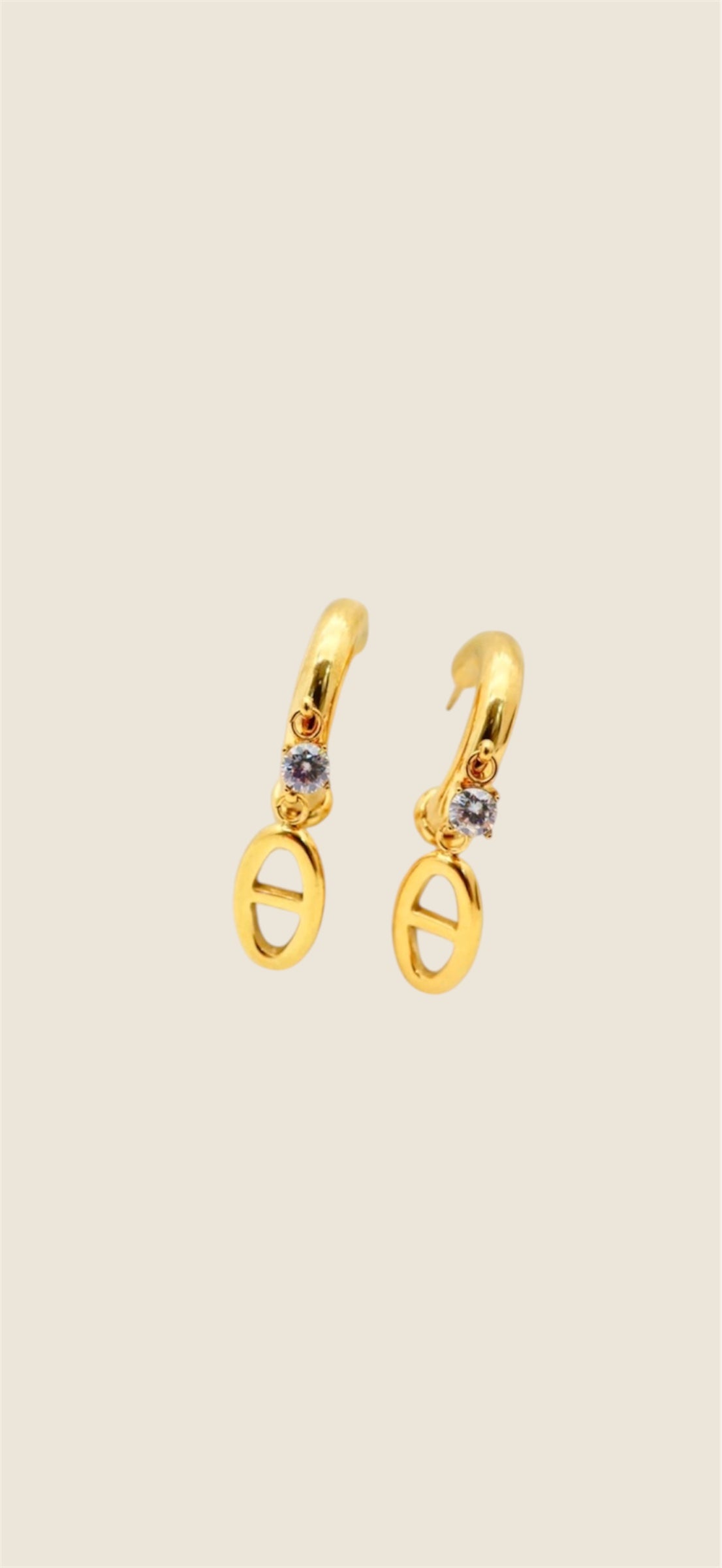 Boucles d’oreilles perle marine