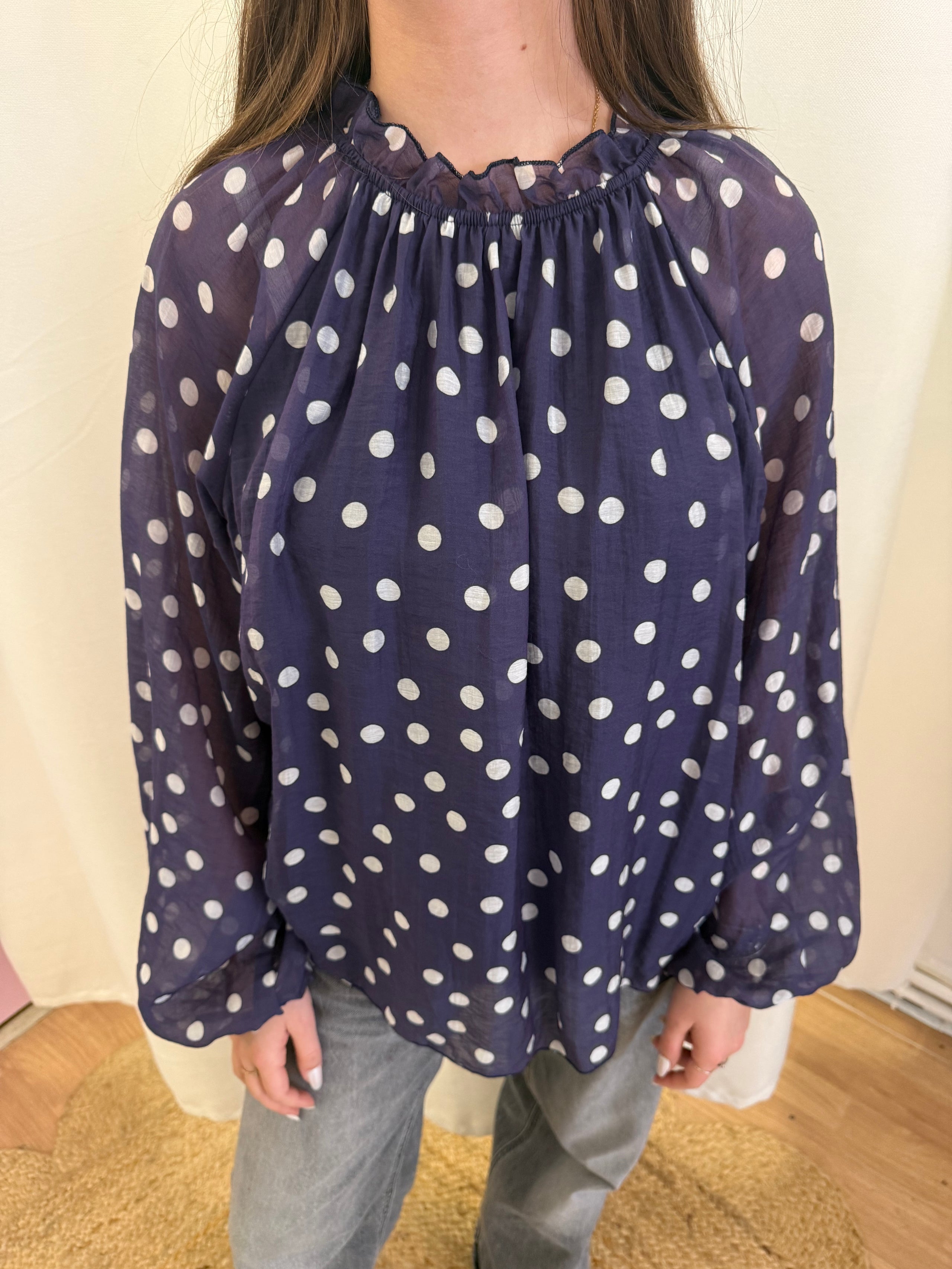 Blouse à pois Clo