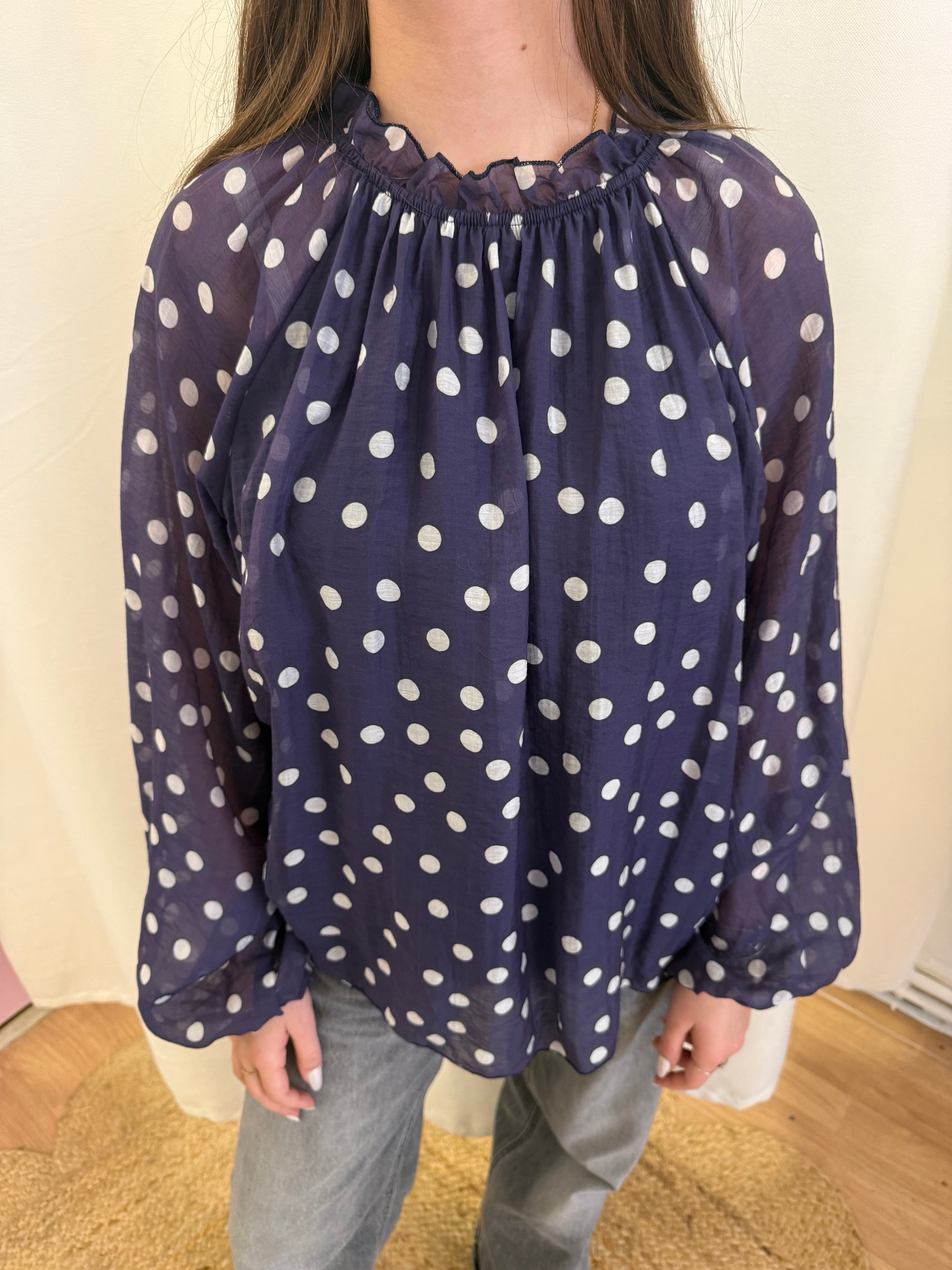 Blouse à pois Clo