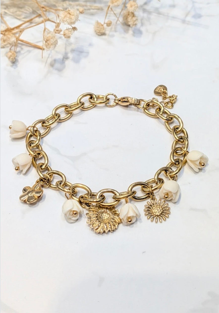 Bracelet chaîne de printemps