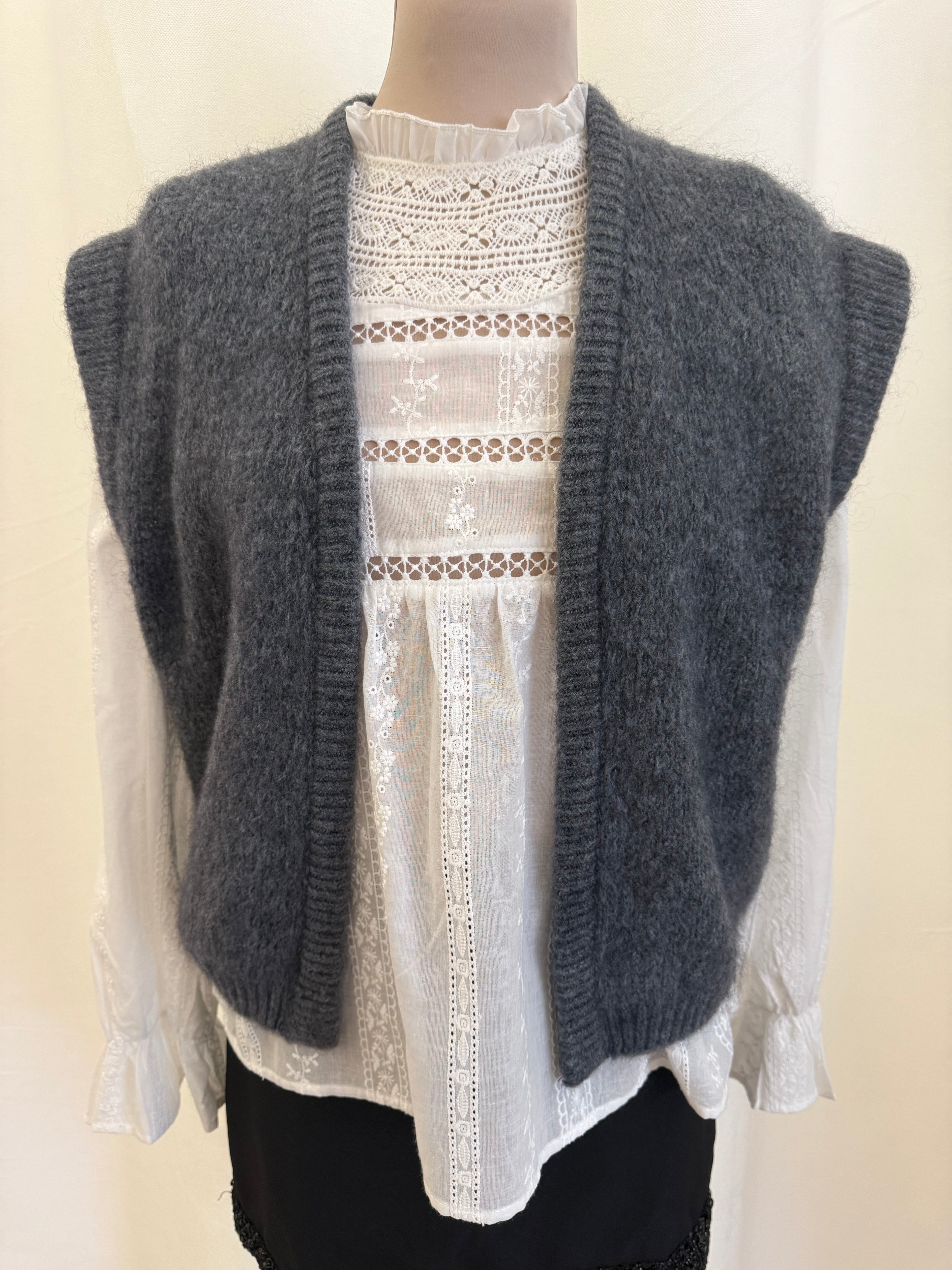 Gilet laine sans manches r