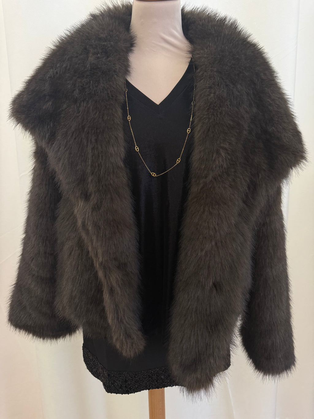 Veste fausse fourrure