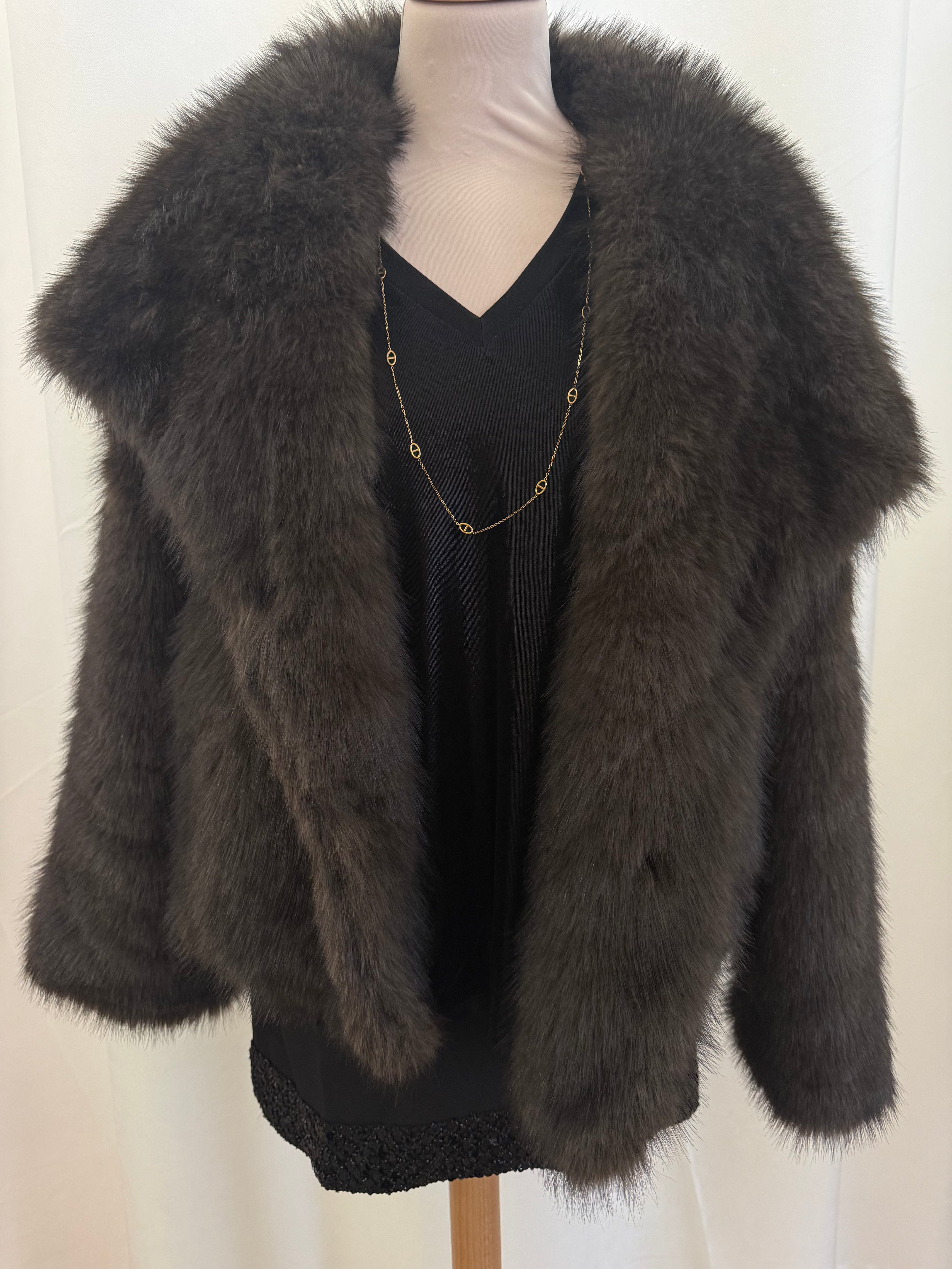 Veste fausse fourrure