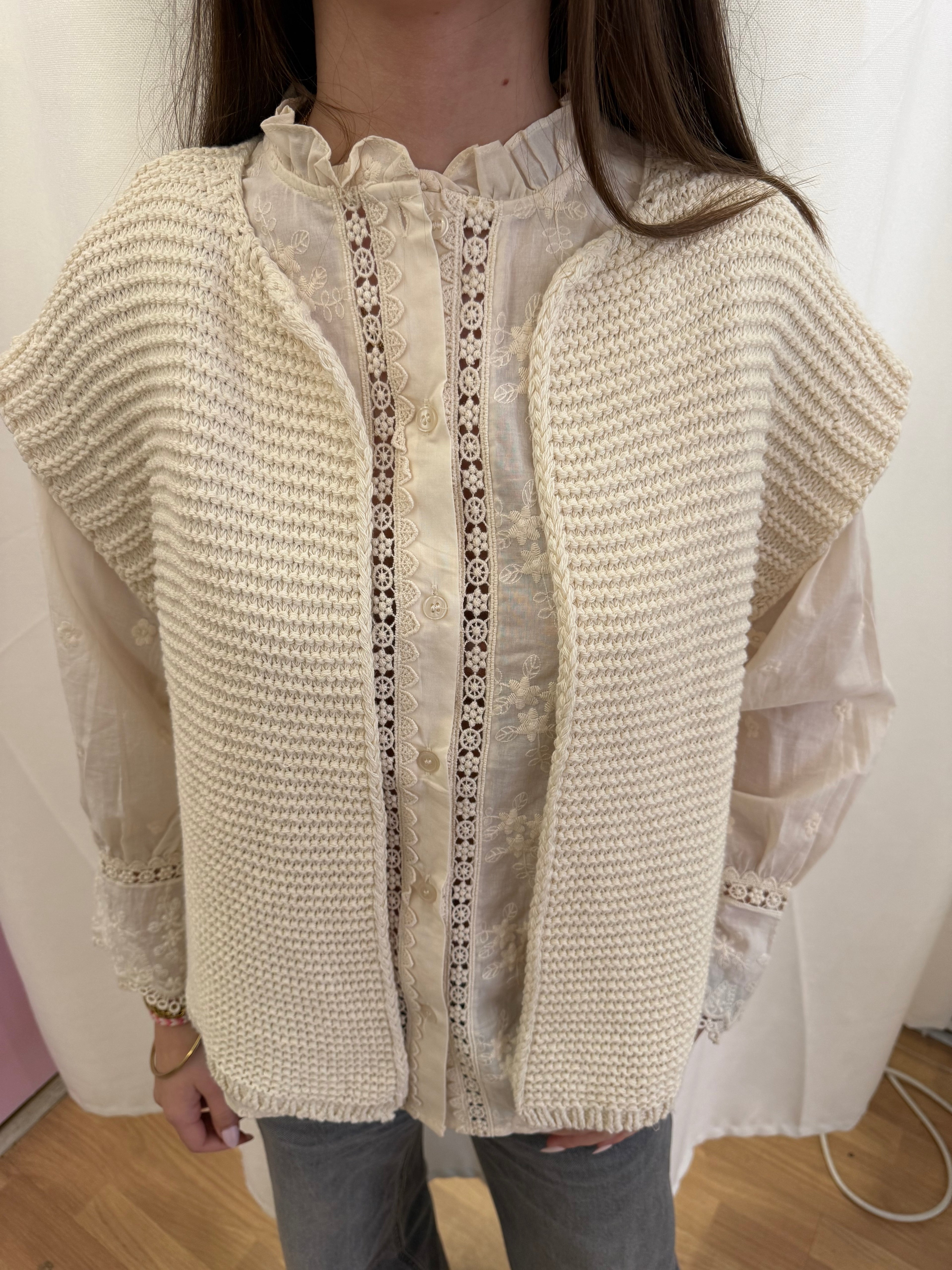 Gilet sans manches maille