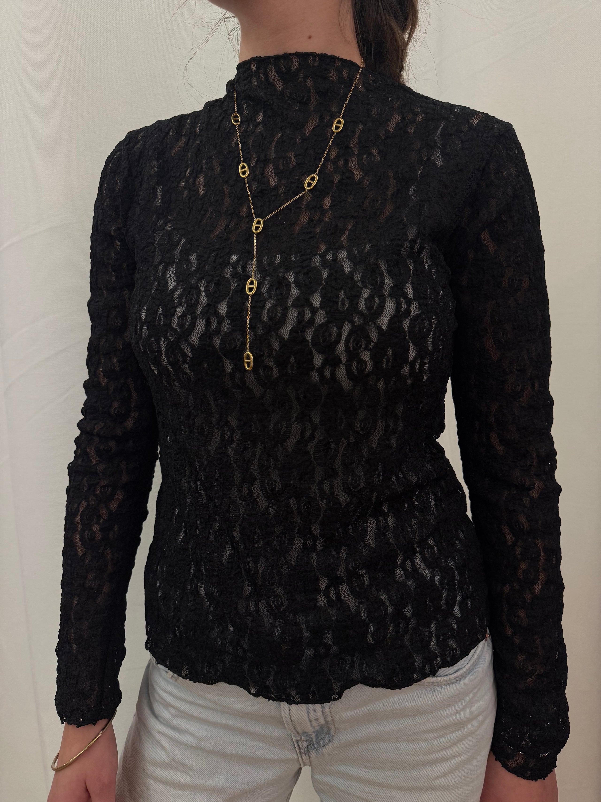 Top en dentelle