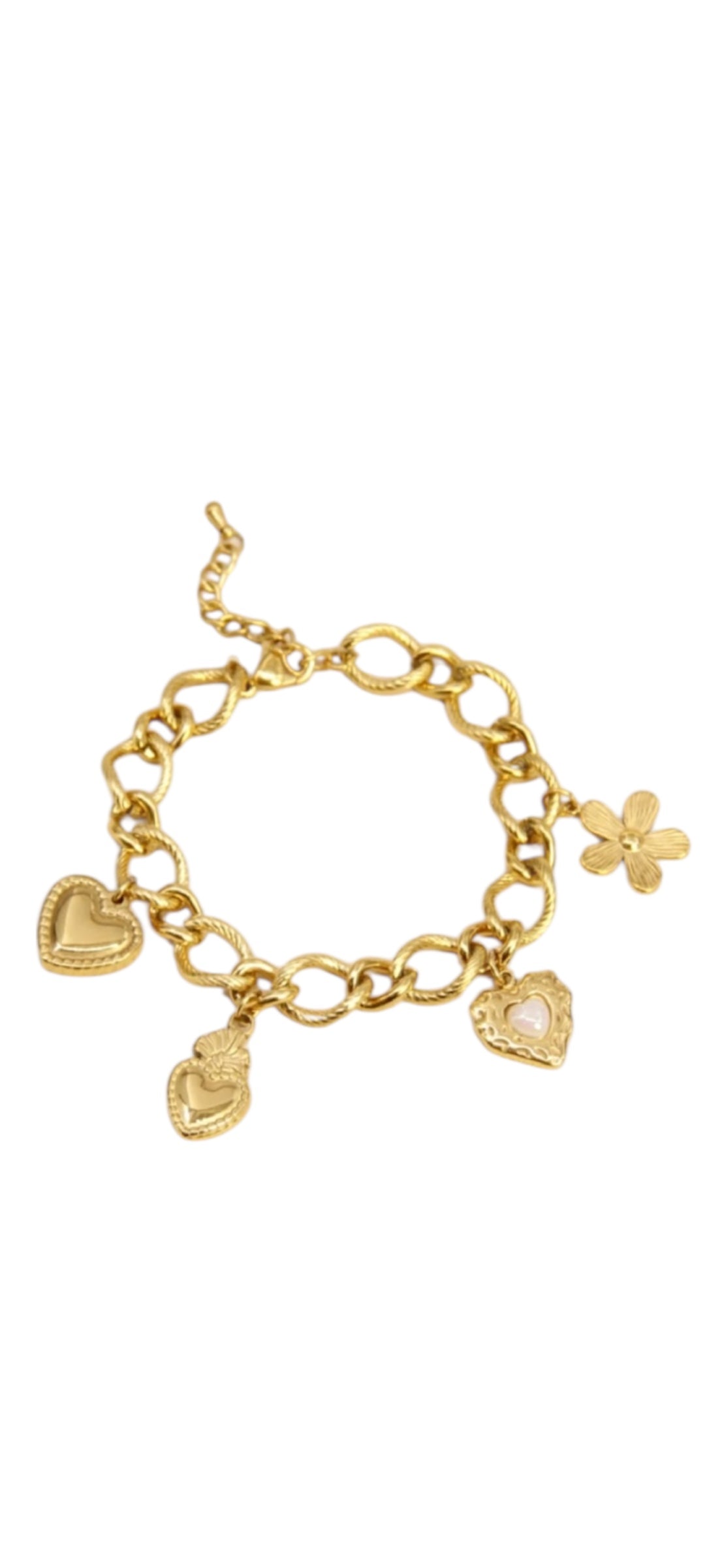 Bracelet charms cœur