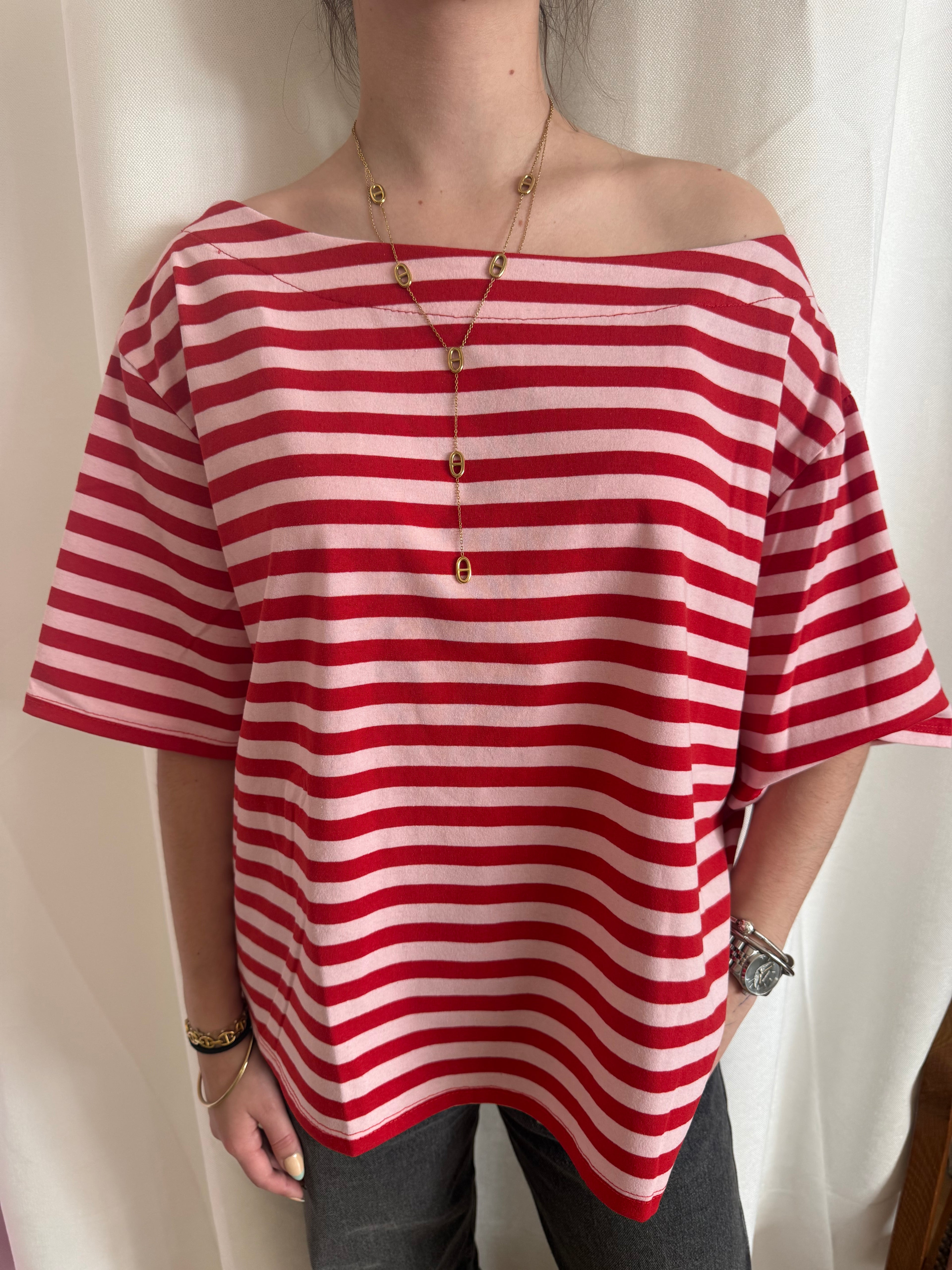 Top Asymétrique rayures