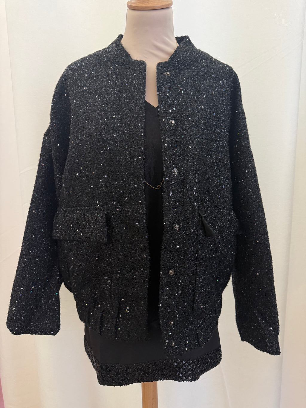 Veste à paillettes