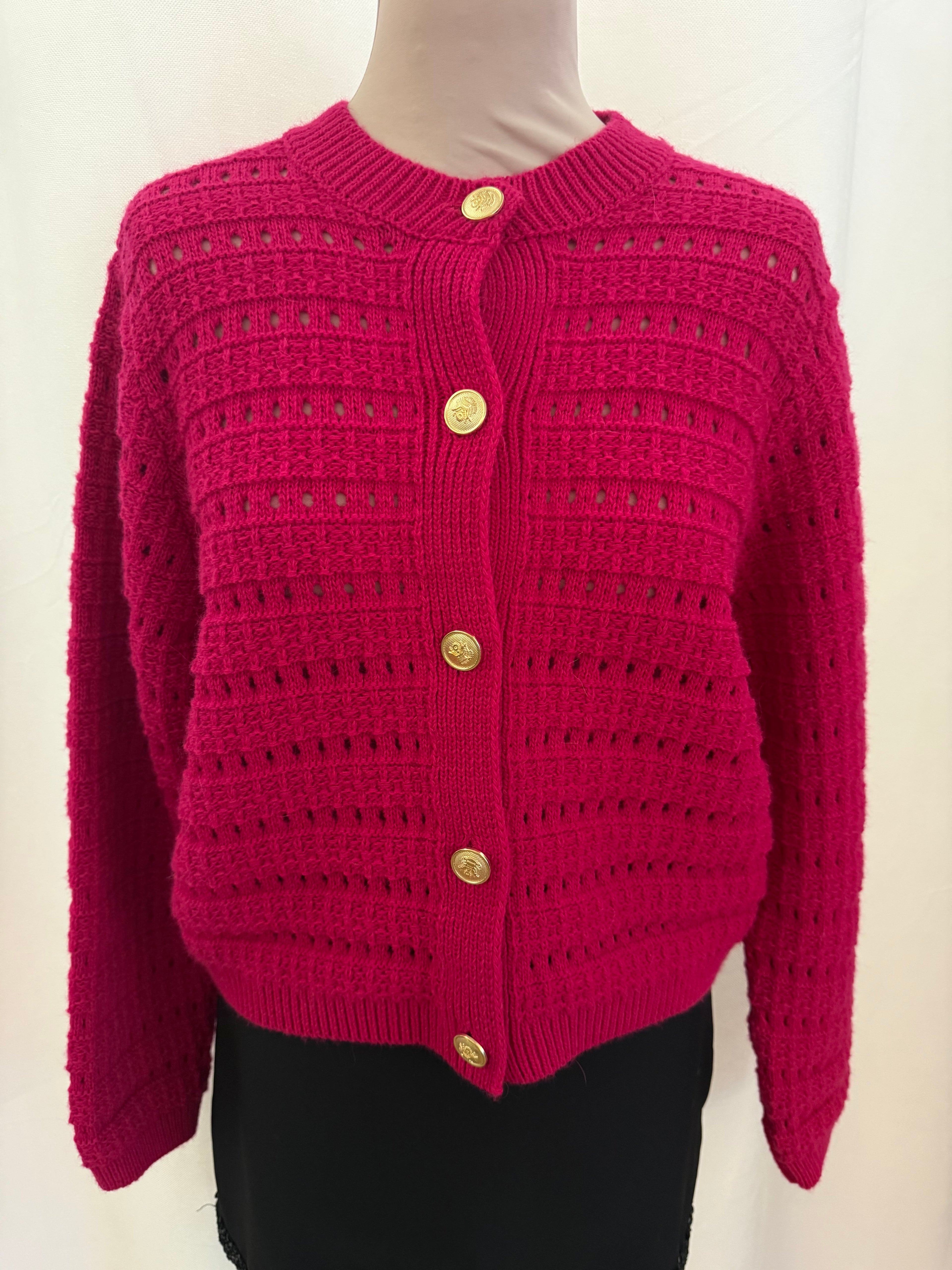 Gilet boutons détail or