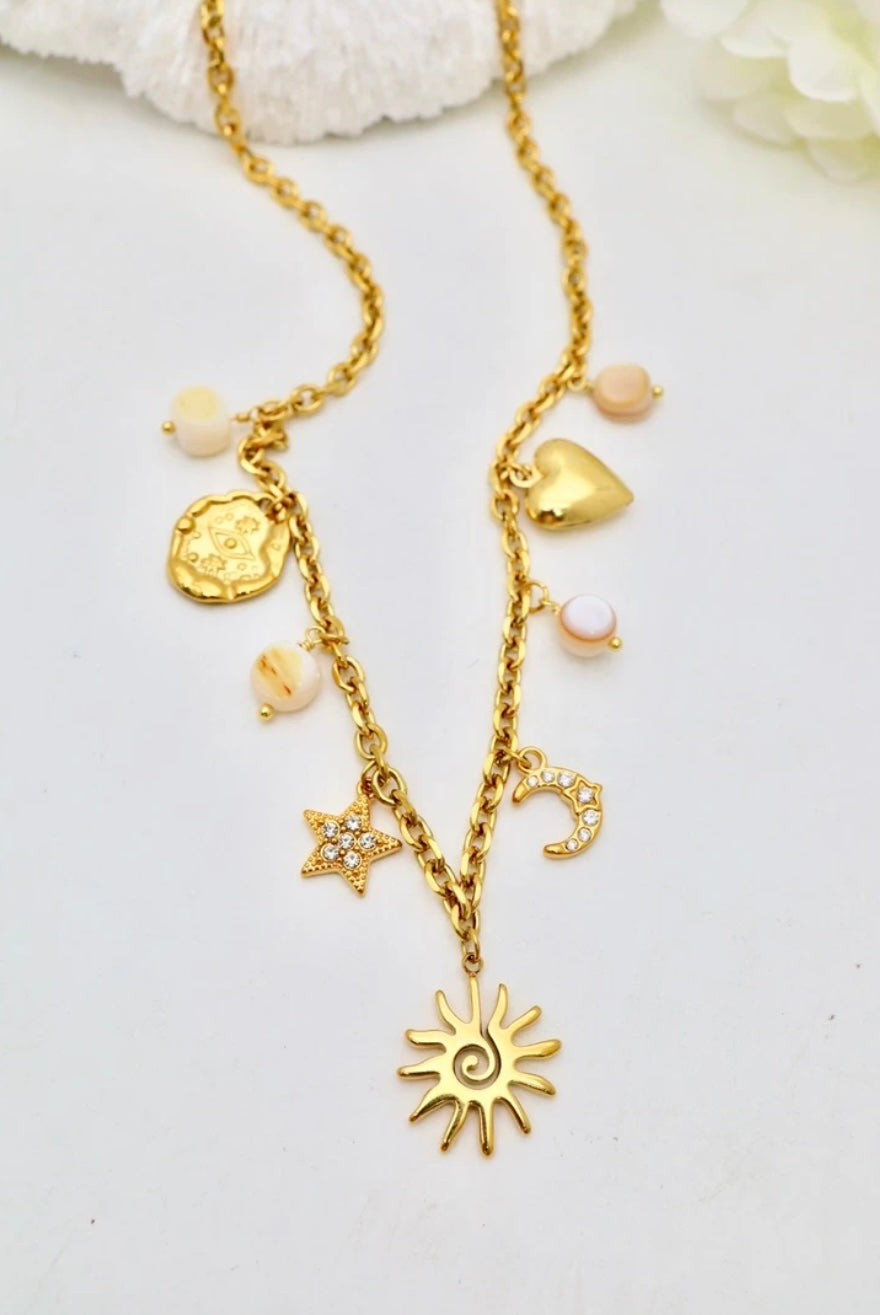 Collier Breloques Dorea