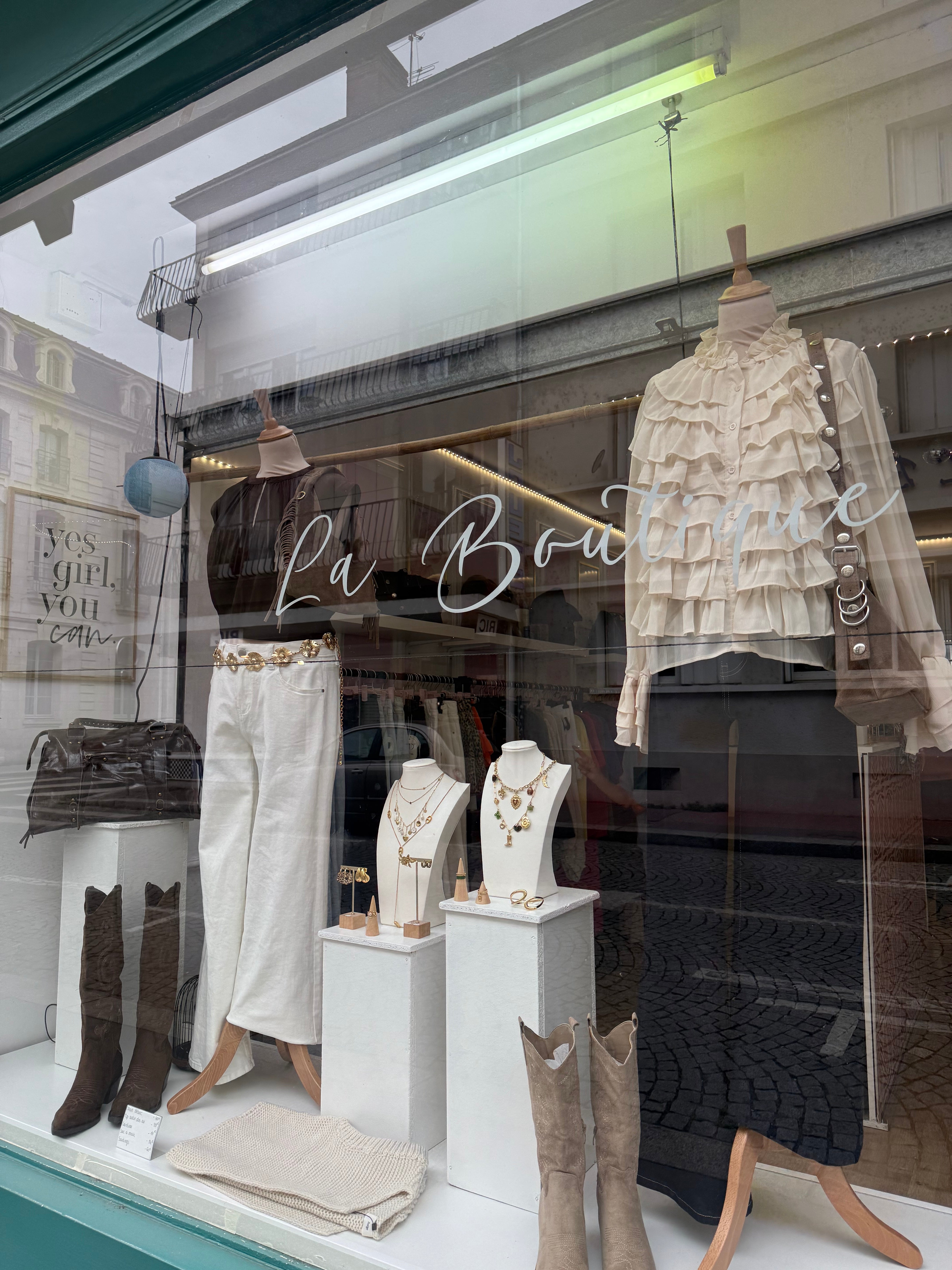 Vitrine de la boutique